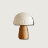 Minimalist Table Lamp  Paper Shade Wood Base Design - Product showcase