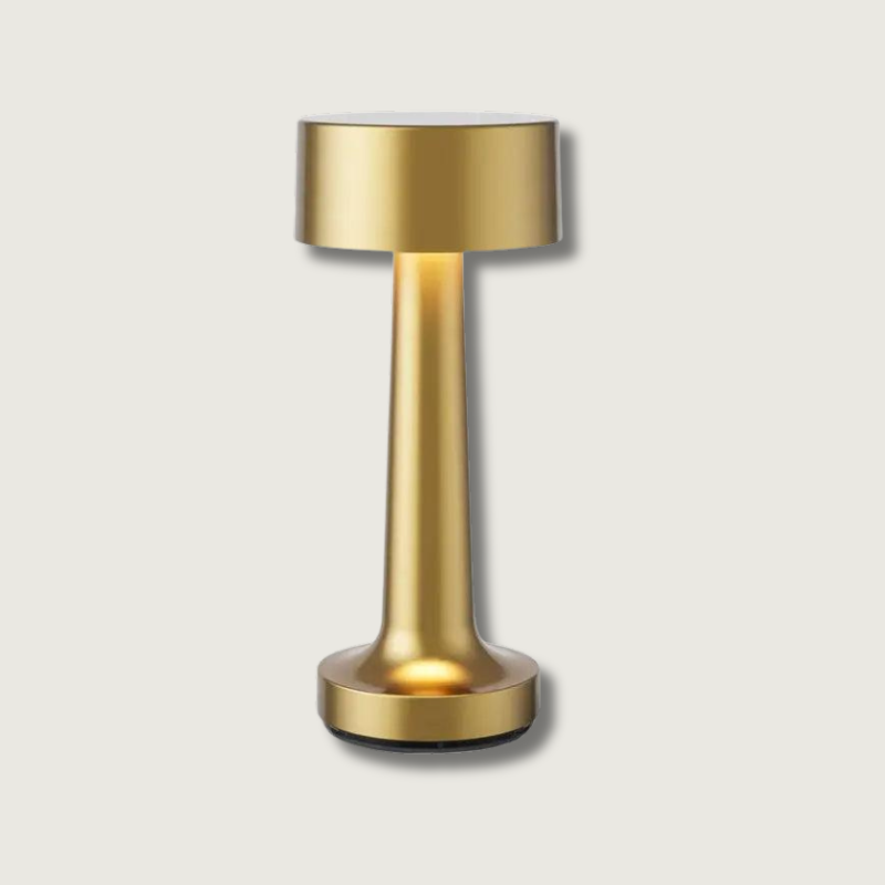 Modern Table Lamp  Brushed Gold LED Design - Product showcase