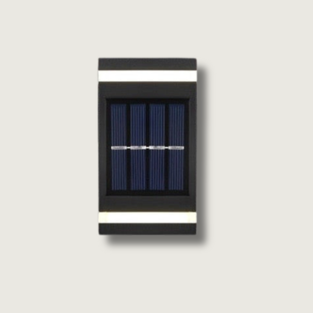 Solar Garden Wall Light  Up Down LED Outdoor Sconce - Product showcase