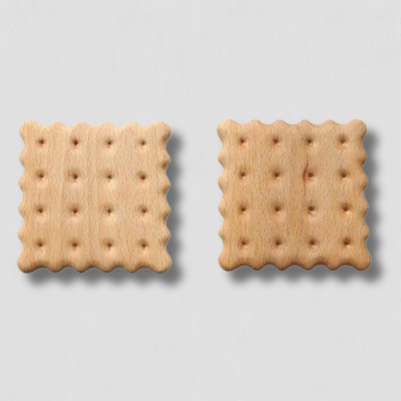 Wooden Table Coasters  Biscuit Pattern Design - Product showcase