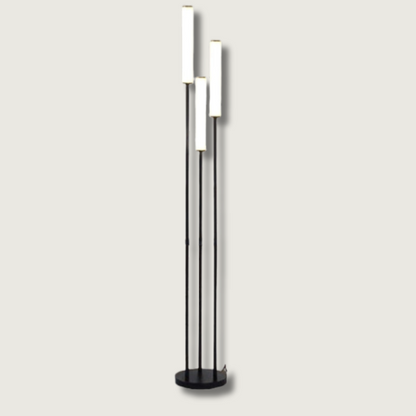 Modern LED Floor Lamp  Triple Light Aluminum Design - Product showcase