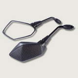 Universal Motorcycle Mirrors  Hexagonal Carbon Fiber Design - Product showcase