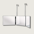 3-Panel Wall Mirror  Adjustable Height Rotating Design - Product showcase