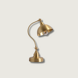 Brass Table Lamp  Adjustable Dome Shade Design - Product showcase