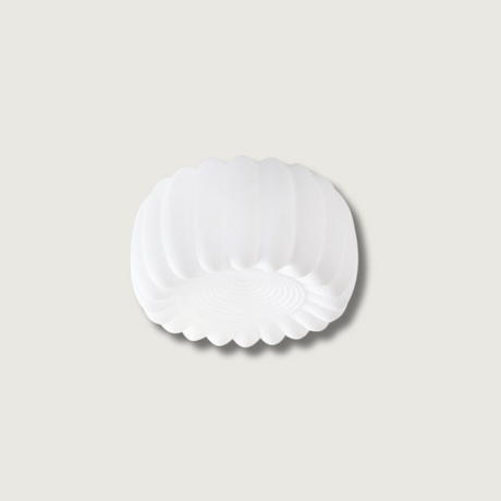 Modern Ceiling Light  White Fluted Design - Product showcase
