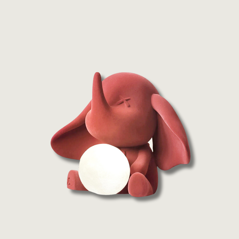 Decorative Elephant Table Lamp  Terracotta Resin Design - Product showcase