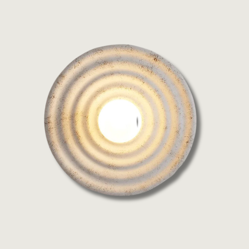 Minimalist Wall Light  Nordic Ripple Effect Design - Product showcase