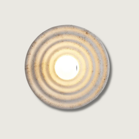 Minimalist Wall Light  Nordic Ripple Effect Design - Product showcase