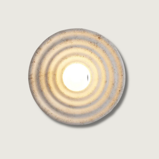 Minimalist Wall Light  Nordic Ripple Effect Design - Product showcase