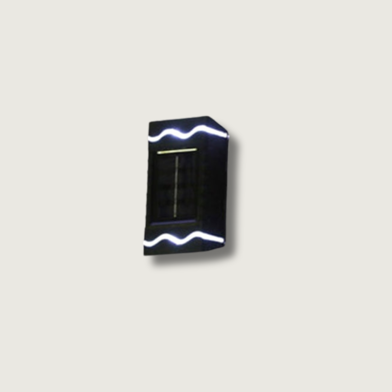 Modern Solar Wall Light  Smart LED Outdoor Lighting - Product showcase