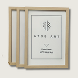 Modern Photo Frame Set  Natural Wood Collection - Product showcase