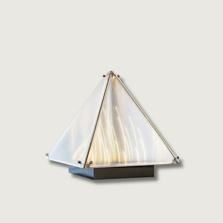 Modern Triangle Table Lamp  Glass LED Design - Product showcase