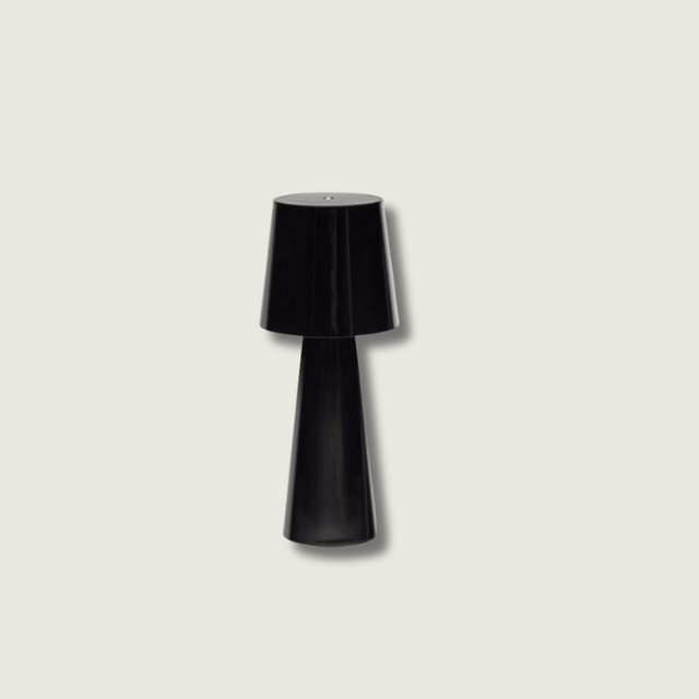Modern Rechargeable Table Lamp  Conical Metal Design - Product showcase