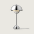 Modern Table Lamp  Chrome Mushroom Design - Product showcase