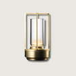 Modern Glass Lantern  Brass Frame with Touch Control - Product showcase