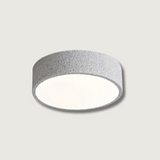 Modern Ceiling Light  Brutalist Gray Round Design - Product showcase