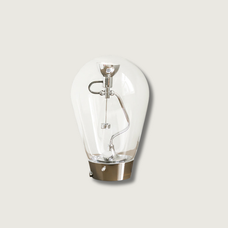 Modern LED Table Lamp  Clear Glass Dome Design - Product showcase