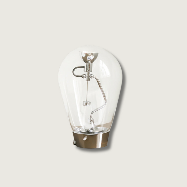 Modern LED Table Lamp  Clear Glass Dome Design - Product showcase