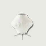 Modern Table Lamp  White Sculptural Tripod Design - Product showcase