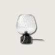 Modern Table Lamp  Quilted Glass Marble Base - Product showcase