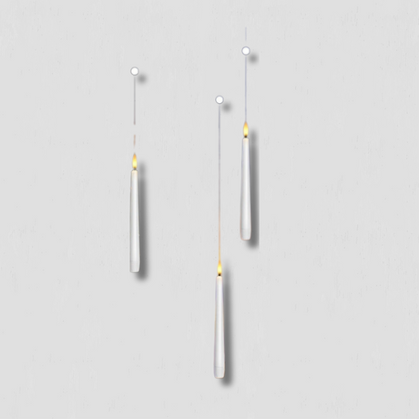 Floating LED Candles  Remote Control Hanging Light Set - Product showcase