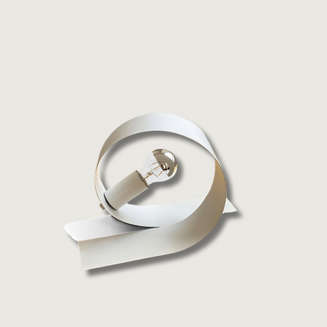 Minimalist Table Lamp  Sculptural Metal Design - Product showcase