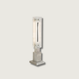 Modern Table Lamp  Glass and Steel Bauhaus Design - Product showcase