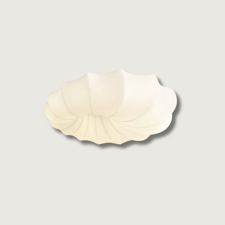 Modern Shell Ceiling Light  Sculpted Wave Design - Product showcase
