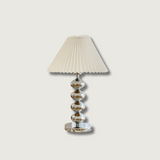 Modern Table Lamp  Chrome Stacked Spheres Base - Product showcase