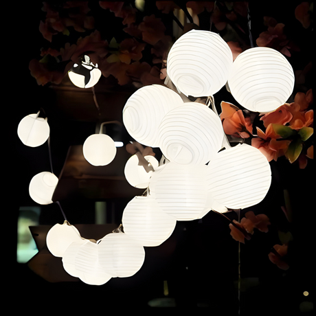 Solar String Lights Outdoor  Multicolor LED Lantern Chain - Product detail 6