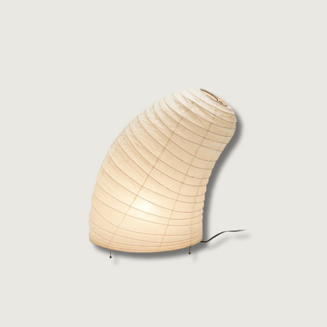 Japanese Paper Table Lamp  Organic Sculptural Design - Product showcase