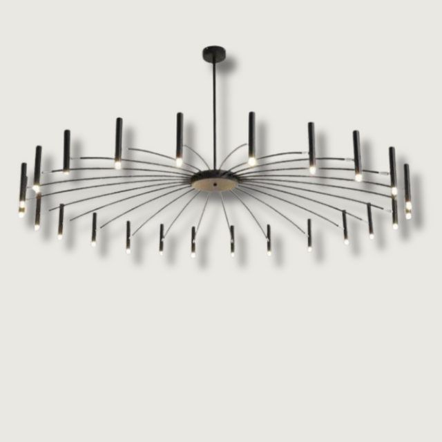 Modern LED Chandelier  Adjustable Starburst Design - Product showcase