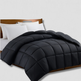 Lightweight Down Alternative Comforter  All-Season Square Quilted Design - Product showcase