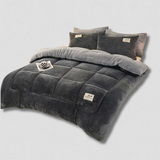 Plush Bedding Set  Quilted Winter Duvet Cover - Product showcase