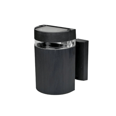Modern LED Wall Light  Black Cylinder Outdoor Lamp - Product showcase
