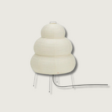 Japanese Rice Paper Floor Lamp  Triple-Tier Modern Design - Product showcase