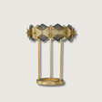 Modern Table Lamp  Gold Diamond Metal Shade Design - Product showcase