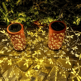Solar Garden Lantern  Dragonfly Pattern Light Projector - Product detail 5
