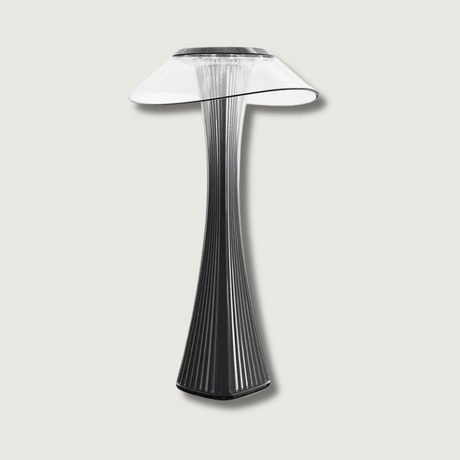 Modern Table Lamp  Ribbed Glass Design - Product showcase