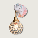 Crystal Ball Wall Sconce  Elephant Ballet Design - Product showcase