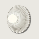 Modern French Wall Light  Fluted Milk White Design - Product showcase