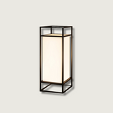 Modern Outdoor Floor Lamp  Black Frame Waterproof Design - Product showcase