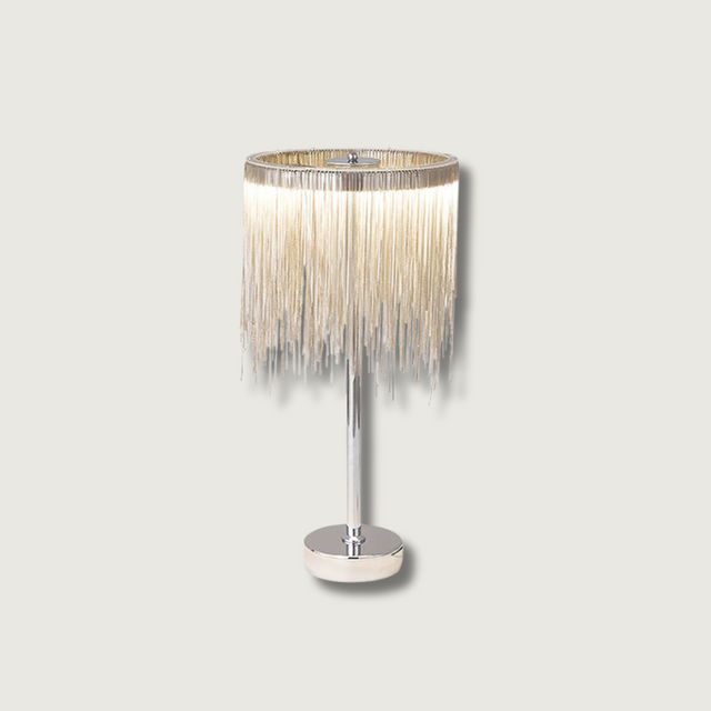 Modern Tassel Table Lamp  Chain Fringe Ambient Light - Product showcase