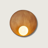 Modern Dome Wall Light  Rustic Copper Finish - Product showcase