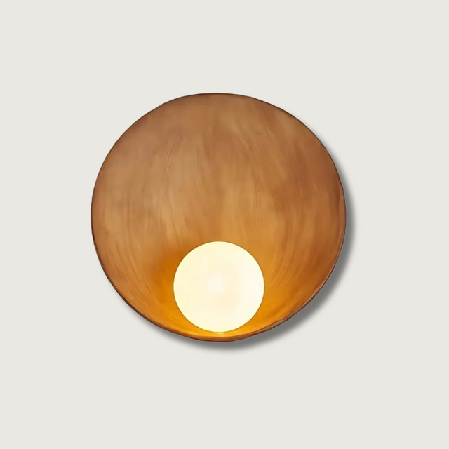 Modern Dome Wall Light  Rustic Copper Finish - Product showcase