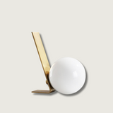 Modern Table Lamp  Brass Frame Glass Globe Design - Product showcase