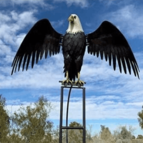 Garden Metal Eagle Windmill  Moving Wings Weather-Resistant Sculpture - Product detail 7