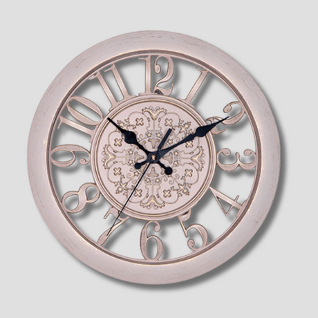 Vintage Wall Clock  Ornate Medallion Design - Product showcase