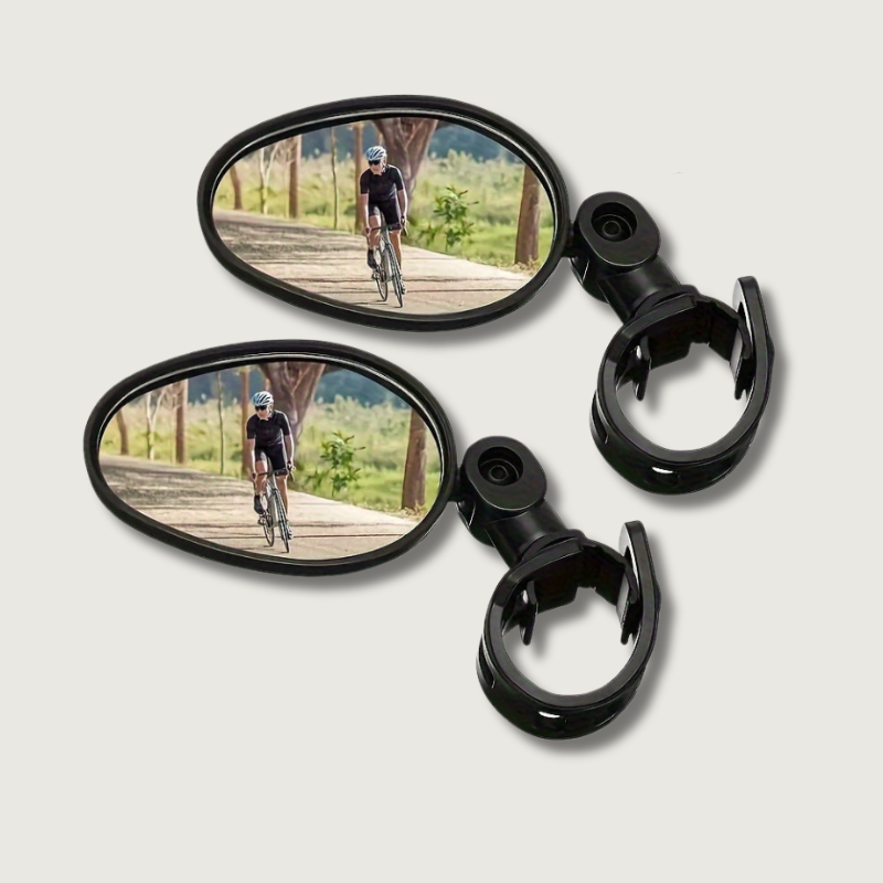 Bicycle Rearview Mirrors  Wide Angle Safety Pack of 2 - Product showcase