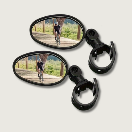 Bicycle Rearview Mirrors  Wide Angle Safety Pack of 2 - Product showcase